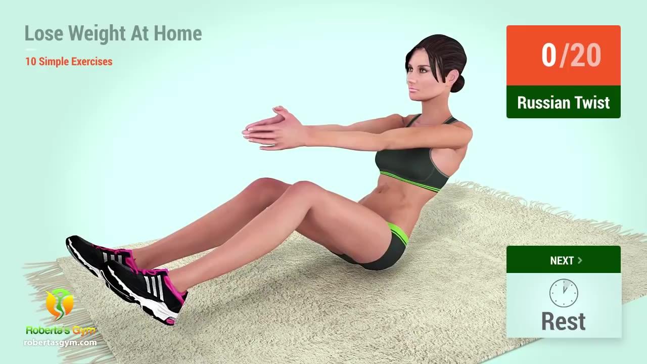 10 Simple Exercises To Lose Weight At Home