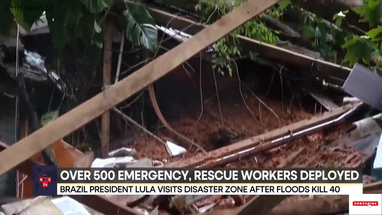 Brazil floods kill 40, three dozen missing; President Lula da Silva calls for safer housing