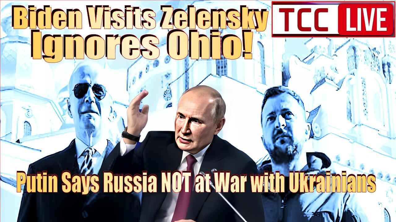 Rage Against War Recap, Biden Visits Zelensky, Ignores Ohio, Putin Speech, Russia out of New START