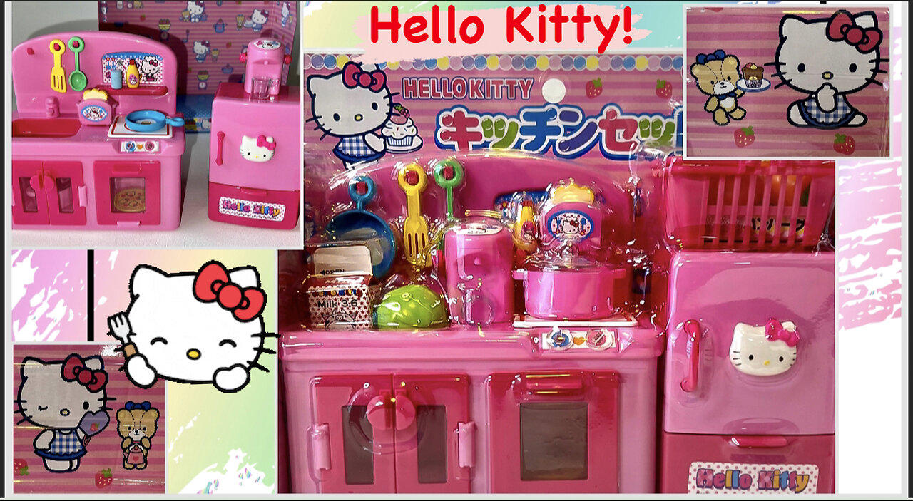 🎀 Hello Kitty Unboxing ASMR, Satisfying Pretend Food Roleplay with Sanrio Toy Kitchen, Fun Surprises