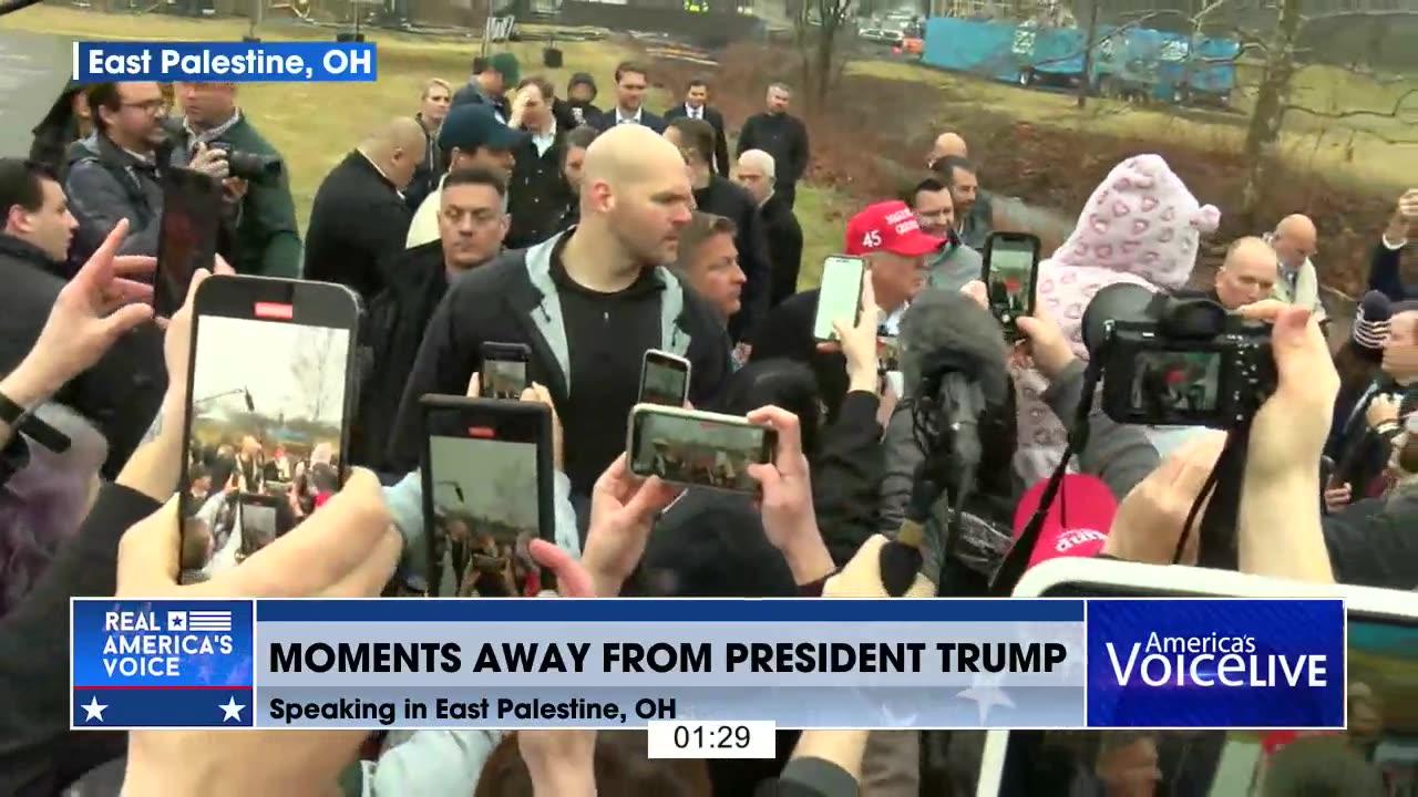 President Trump Is On The Ground In East Palestine, Ohio