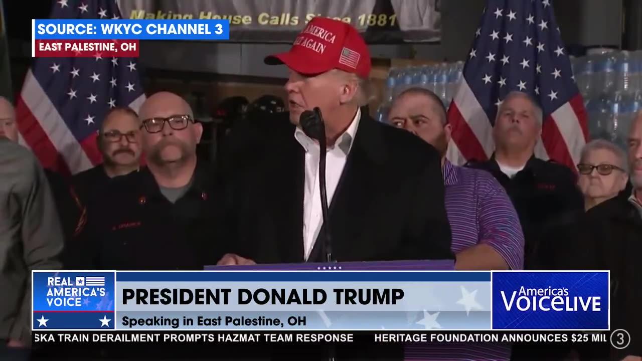 Former President Trump: East Palestine needs answers and results