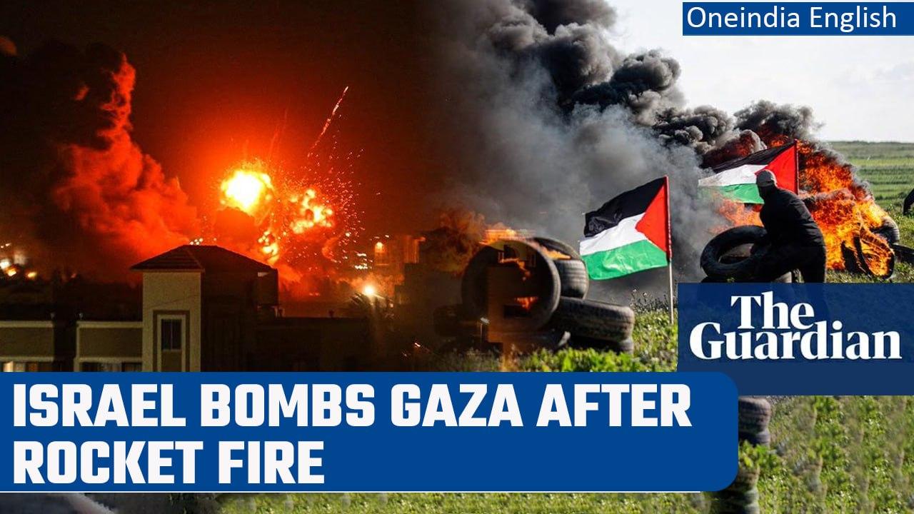 Israel airstrikes follow Gaza rockets launched in wake of fatal West Bank raid | Oneindia News