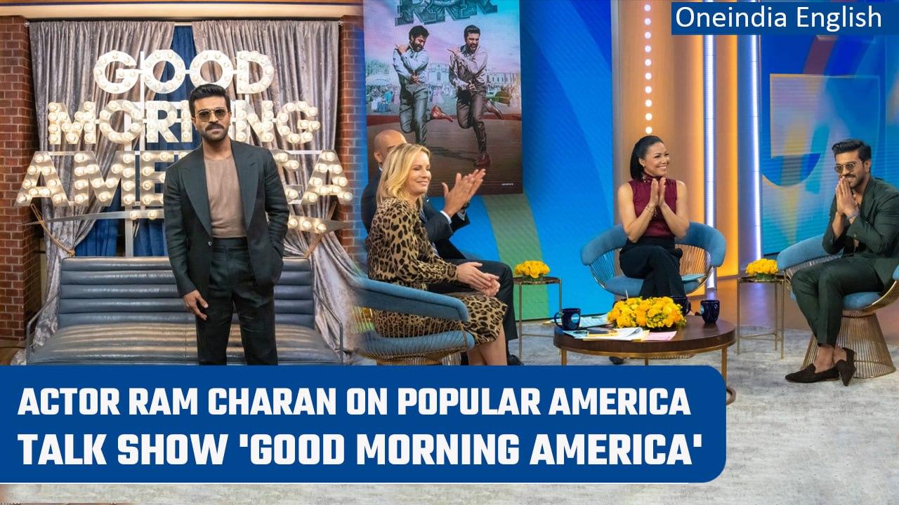 Ram Charan on Good Morning America, his father Chiranjeevi calls it a proud moment | Oneindia News