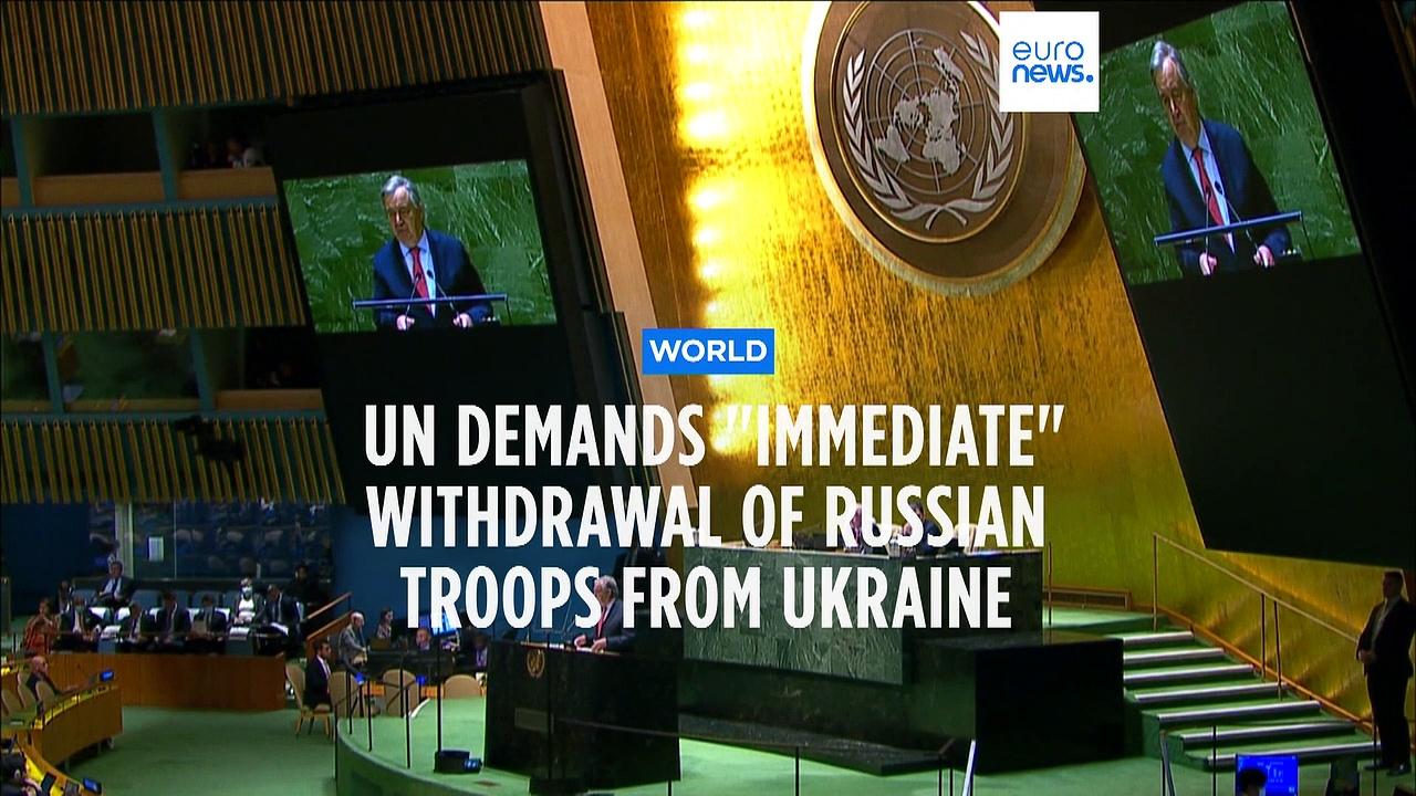 UN approves resolution calling for Russia to immediately withdraw troops from Ukraine
