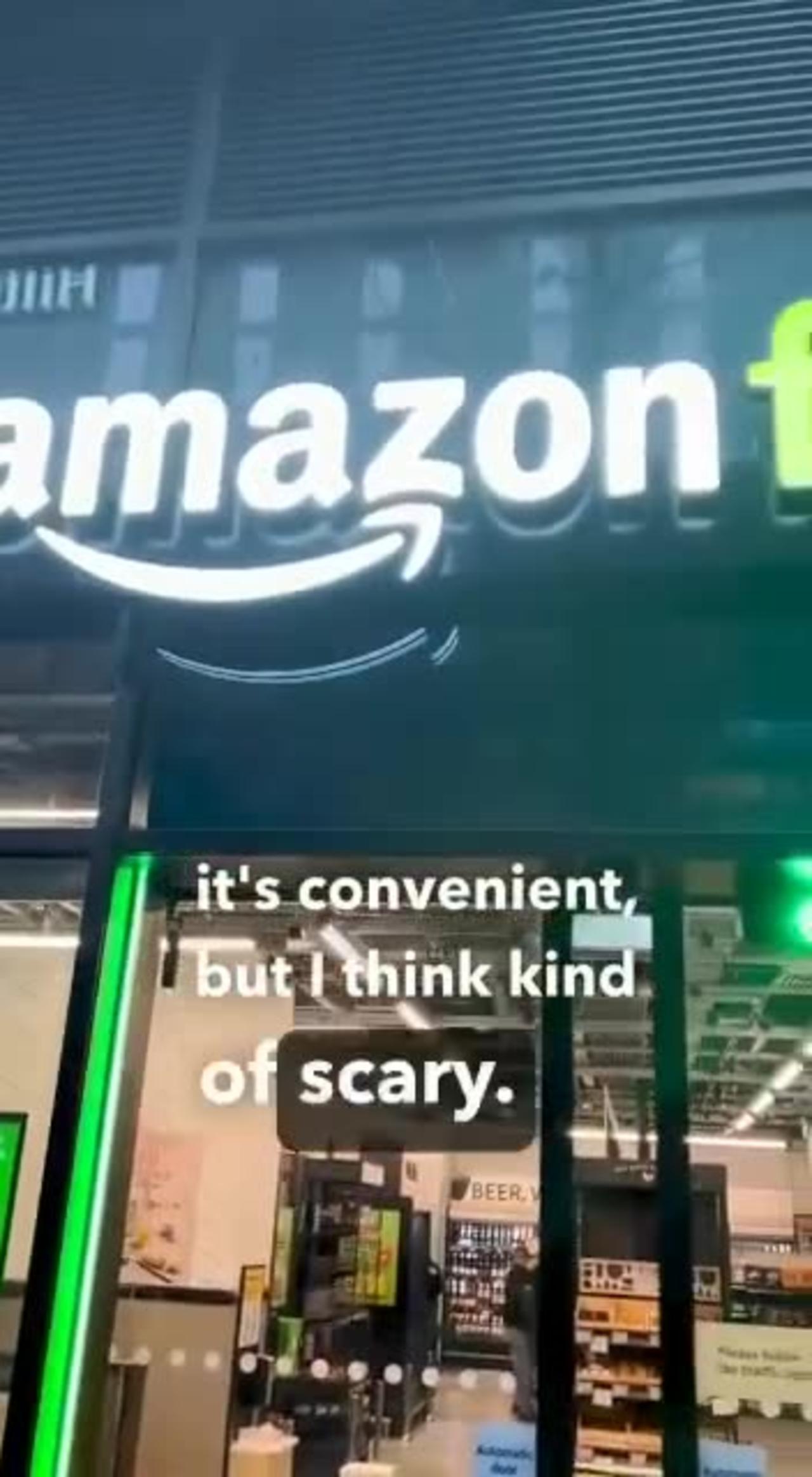 Amazon store in London, the future of grocery shopping (2 minutes)