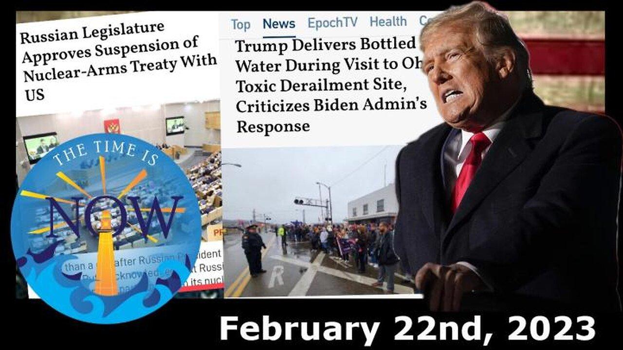 LIVE 2/22/23 - Trump's Ohio Response, Russia/Ukraine News, CDC Vax Reports and More