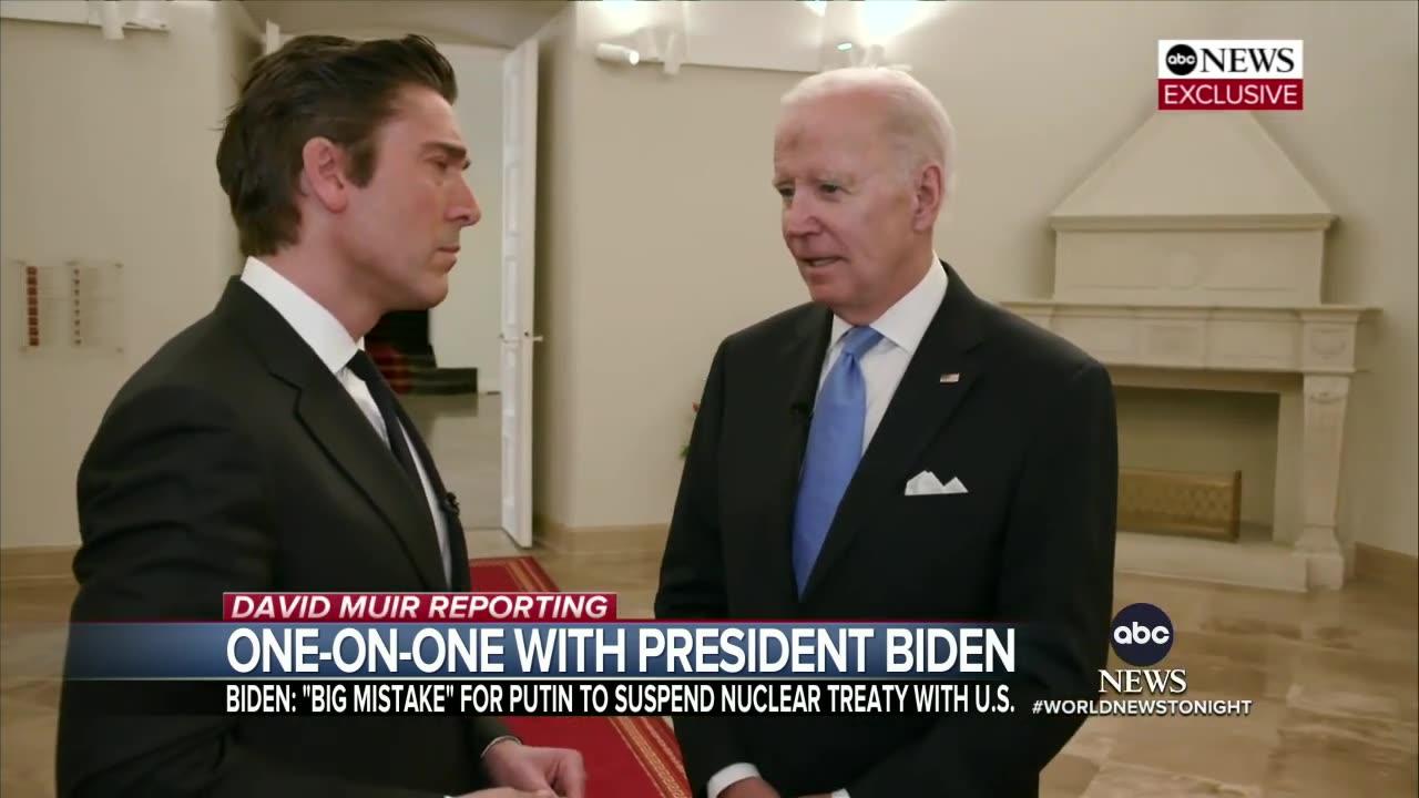 Biden says Russia is suspending of USA nuclear treaty  a big mistake