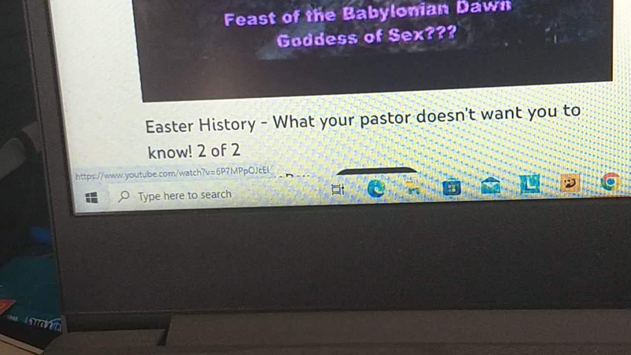 Easter is a pagan holiday and God hates pagan holidays