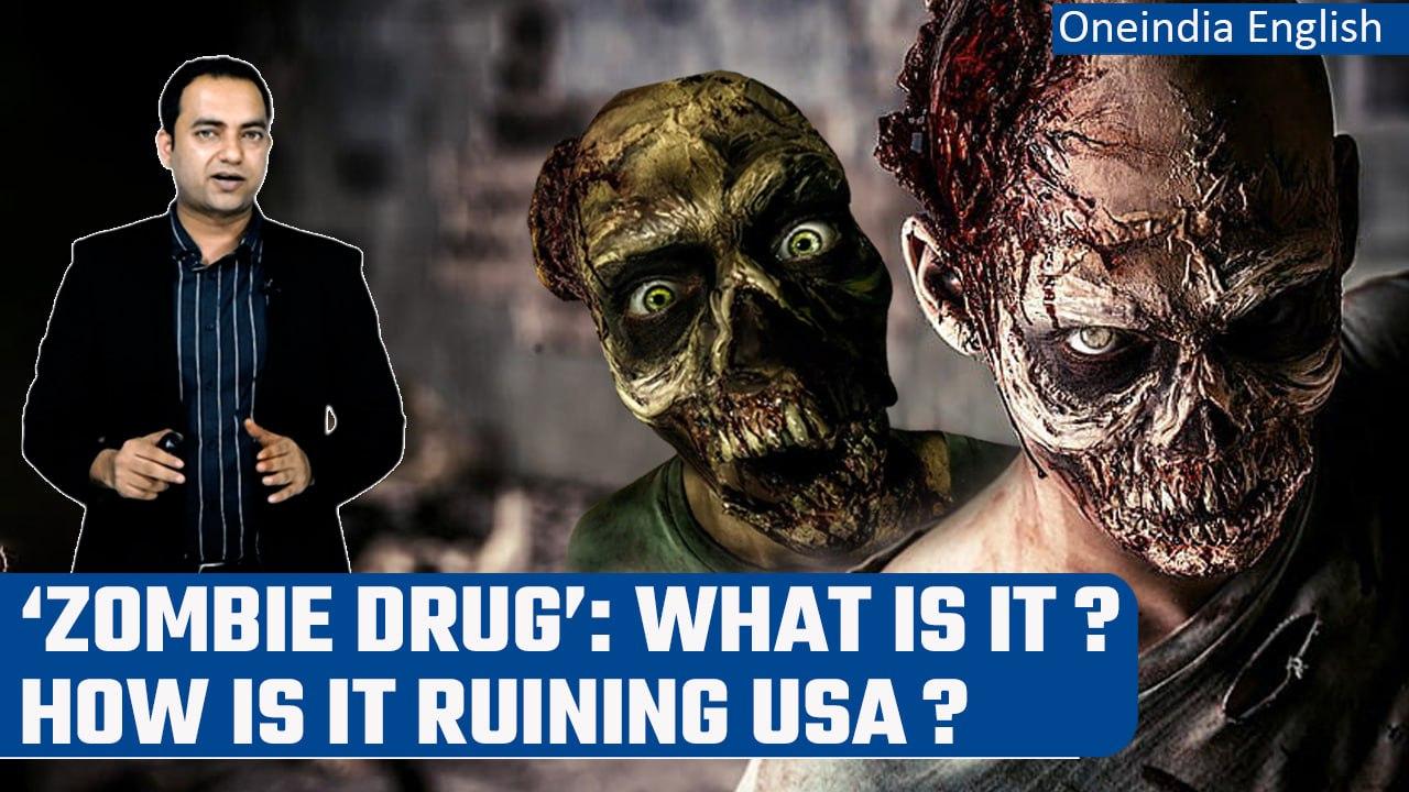 'Zombie Drug' wreaks havoc in USA as users get raw wounds on skin | Explainer | Oneindia News