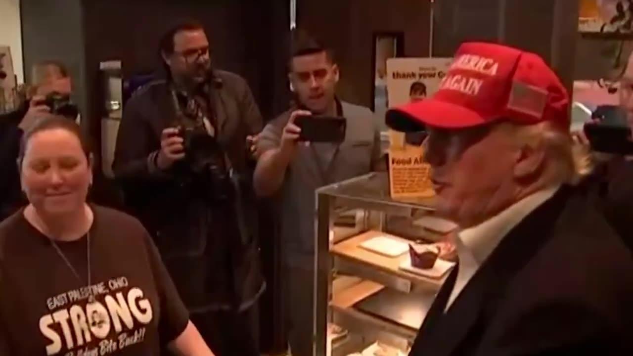 Trump tells McDonald's workers he knows the menu 'better than they do'
