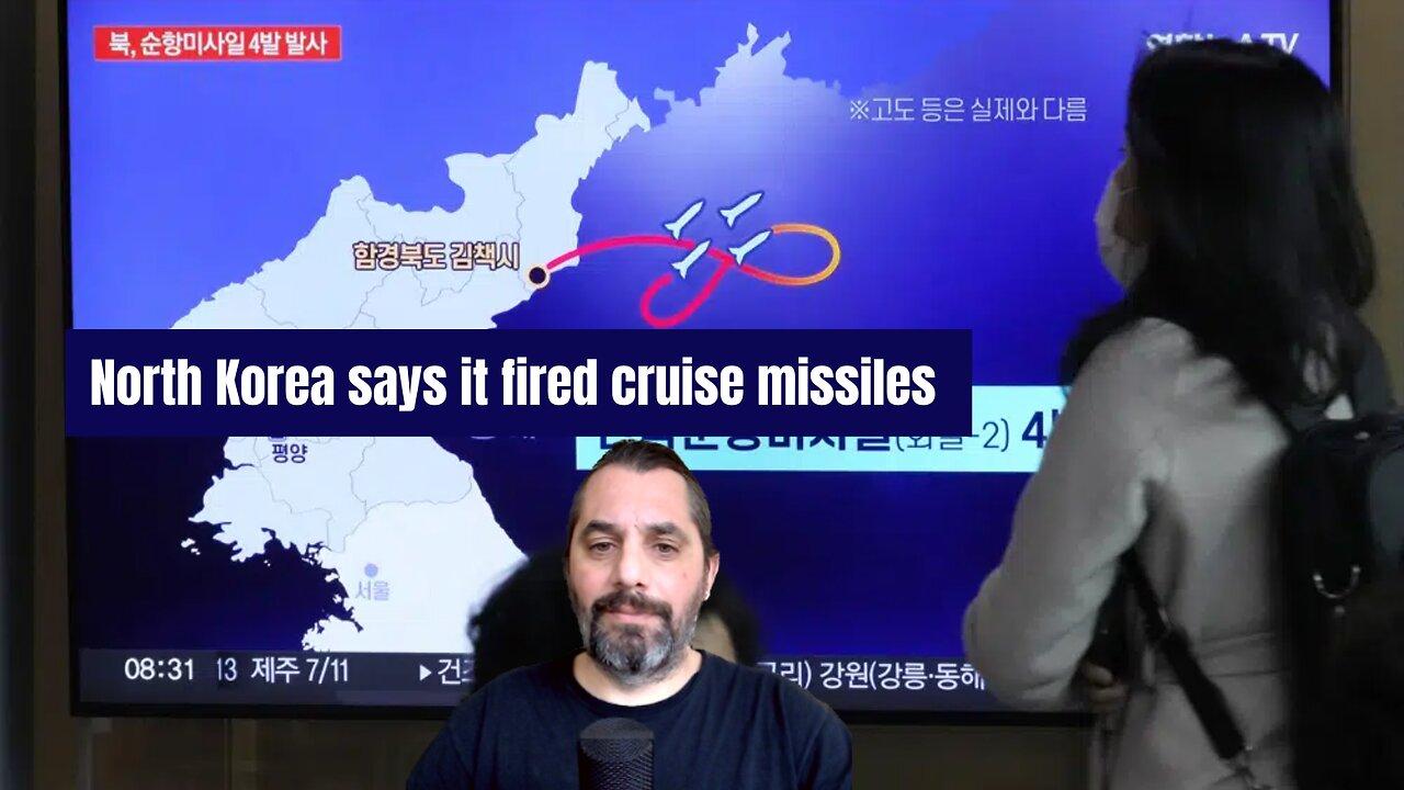North Korea says it fired cruise missiles as rivals trained