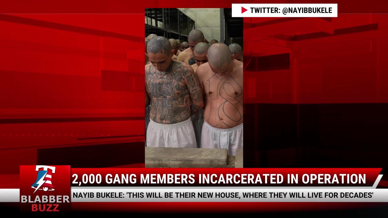 2,000 Gang Members Incarcerated In Operation