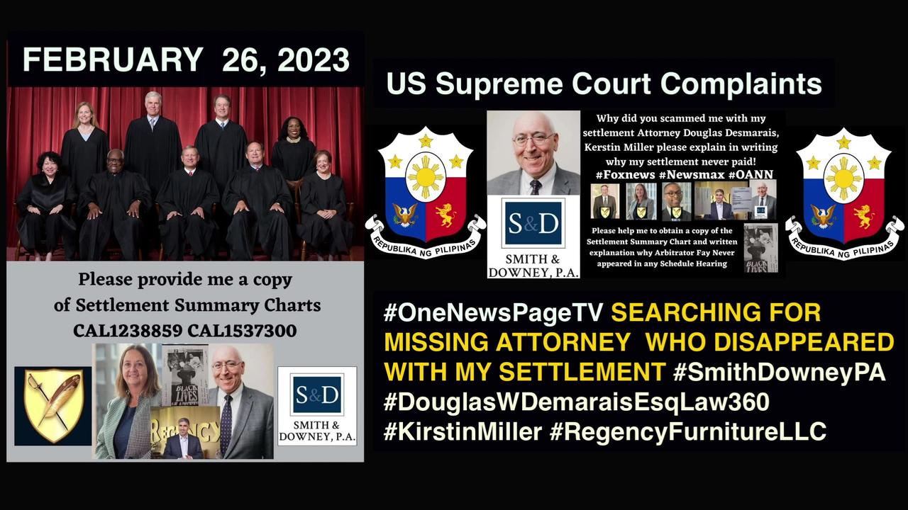 Douglas W. Desmarais Esq Law 360 - US Supreme Court Complaints - Smith Downey PA - EEOC Complaints - FoxBaltimore - Channel7News