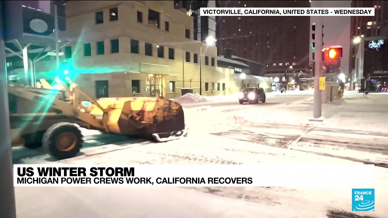 US winter storm : California faces blizzards