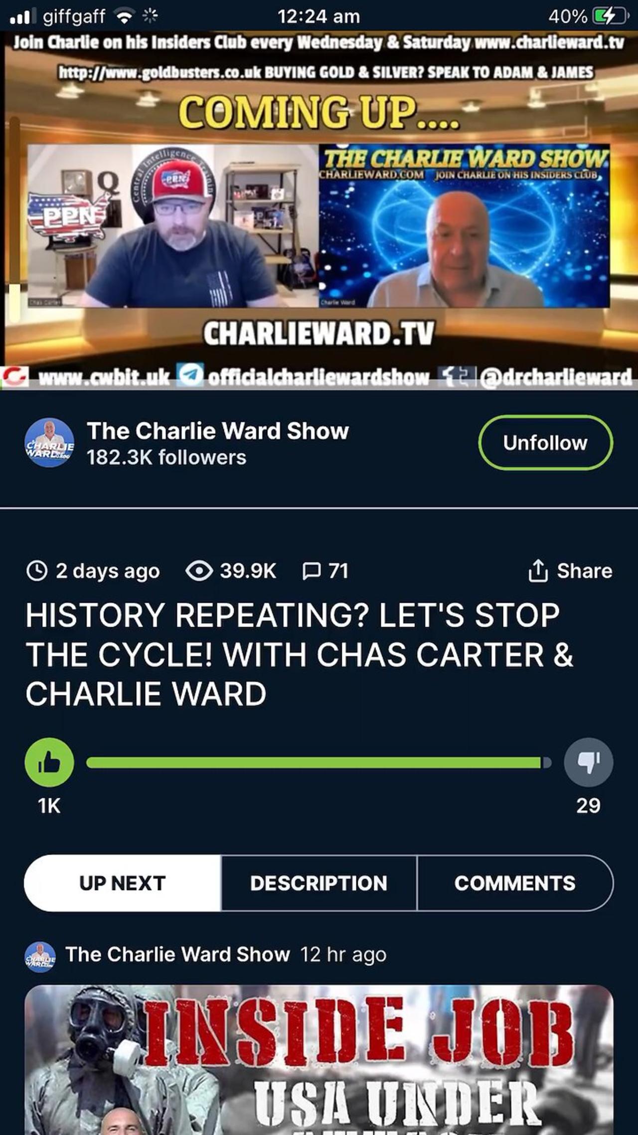 Charlie Ward Show Rumble - 224ly24