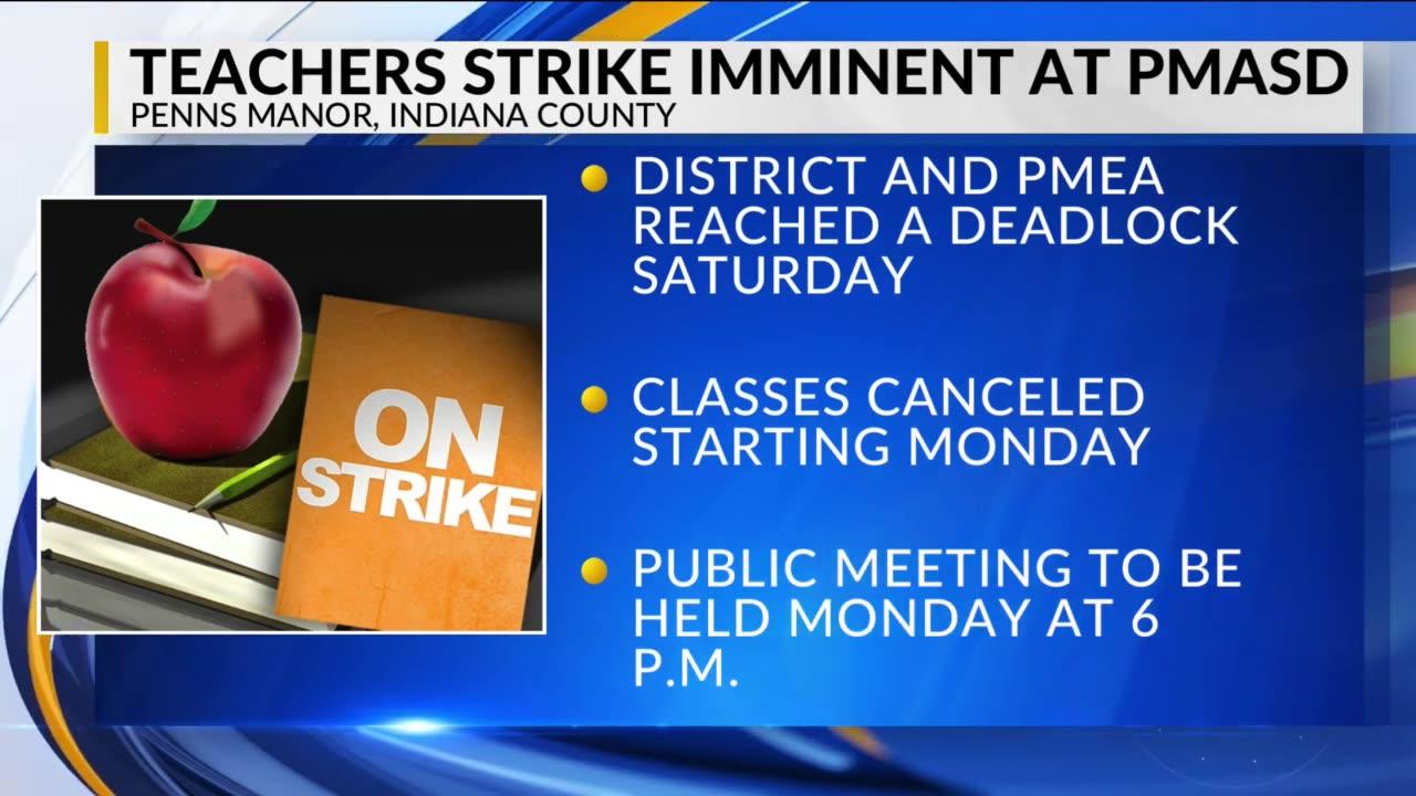 Penns Manor Area School District strike imminent One News Page VIDEO