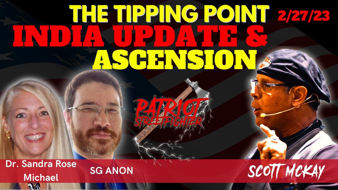 2.27.23 "The Tipping Point" on Revolution.Radio in STUDIO B, Dr Sandra & India Update, State Of Ascension with SG 