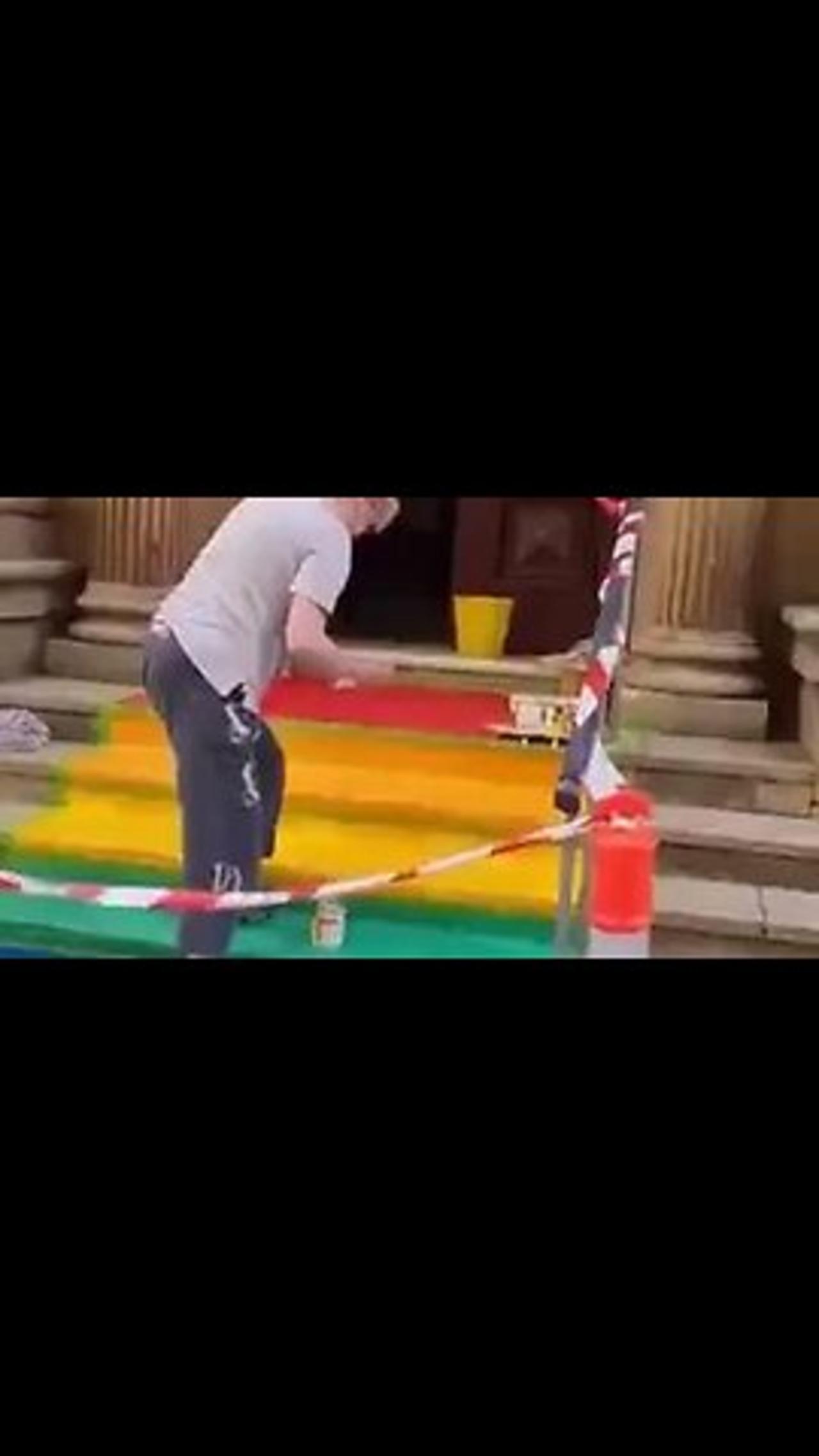 THE FAKE CHRISTIANS DESICRATING THE CHURCH STEPS