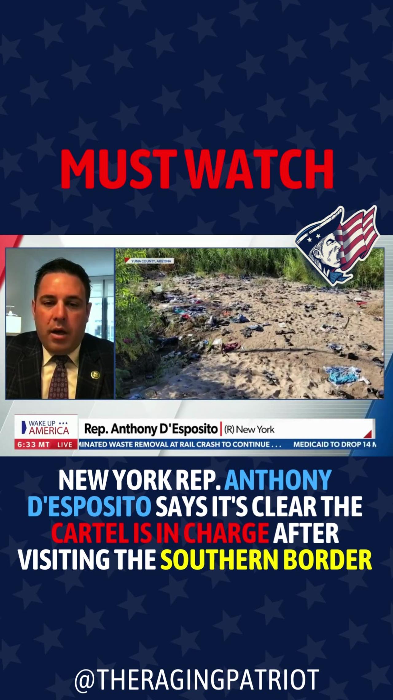 New York Rep. Anthony D'Esposito After Visiting Southern Border