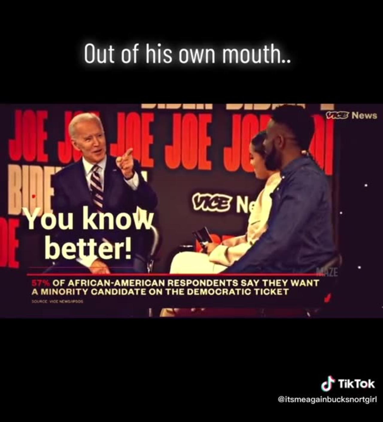 Racist Joe biden