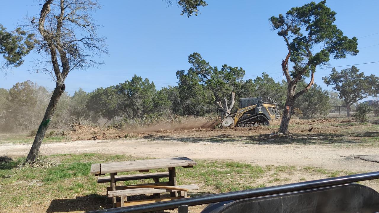 After the ice storm, February 2023, Central Texas cleanup with a forestry head. pt 1