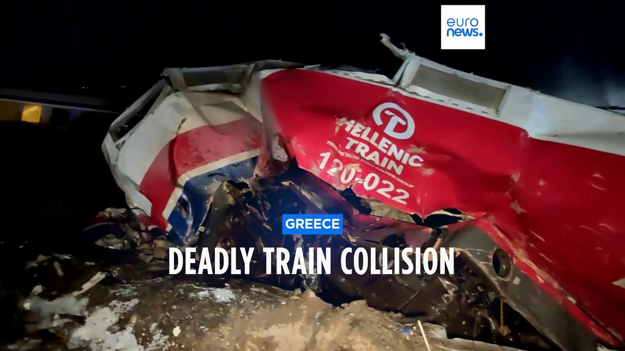 'A terrible night': At least 32 dead and 85 injured in fiery Greek train collision