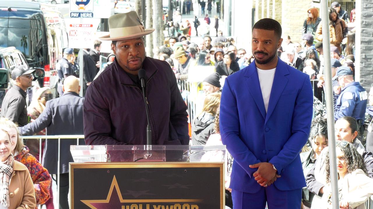 Jonathan Majors speech at Michael B. Jordan's Hollywood Walk of Fame Star ceremony