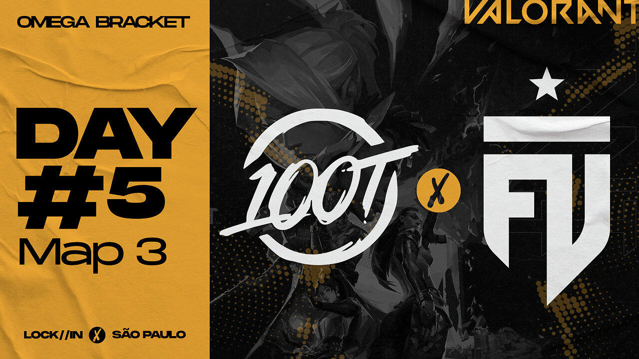 LOSER OUT! 100 Thieves vs FUT Map 3 VCT LOCK IN São Paulo I Valorant highlight