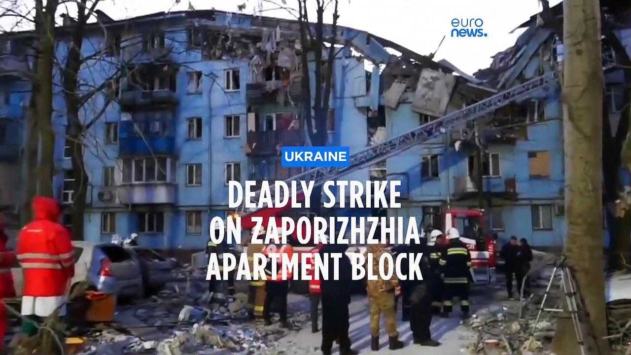 Russian strike on Zaporizhzhia kills at least three people