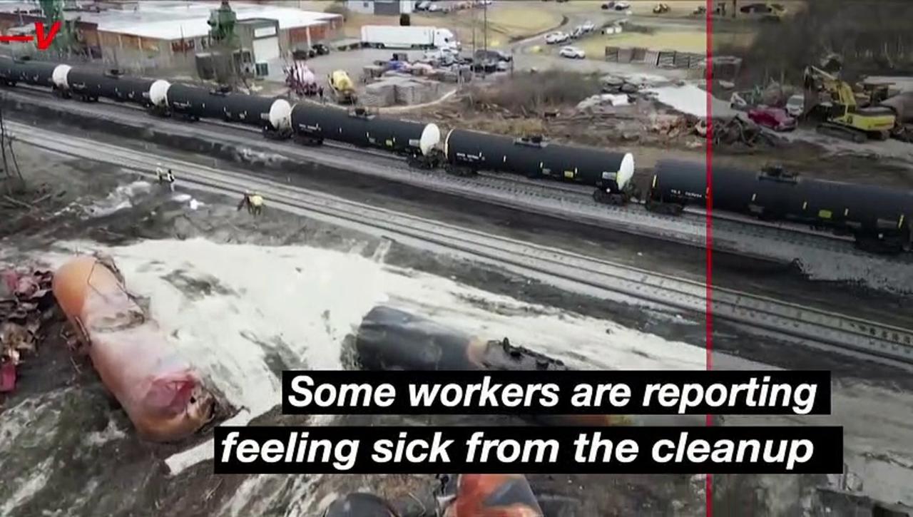 Union Rep Claims Cleanup Team Feeling Sick From East Palestine Train Derailment