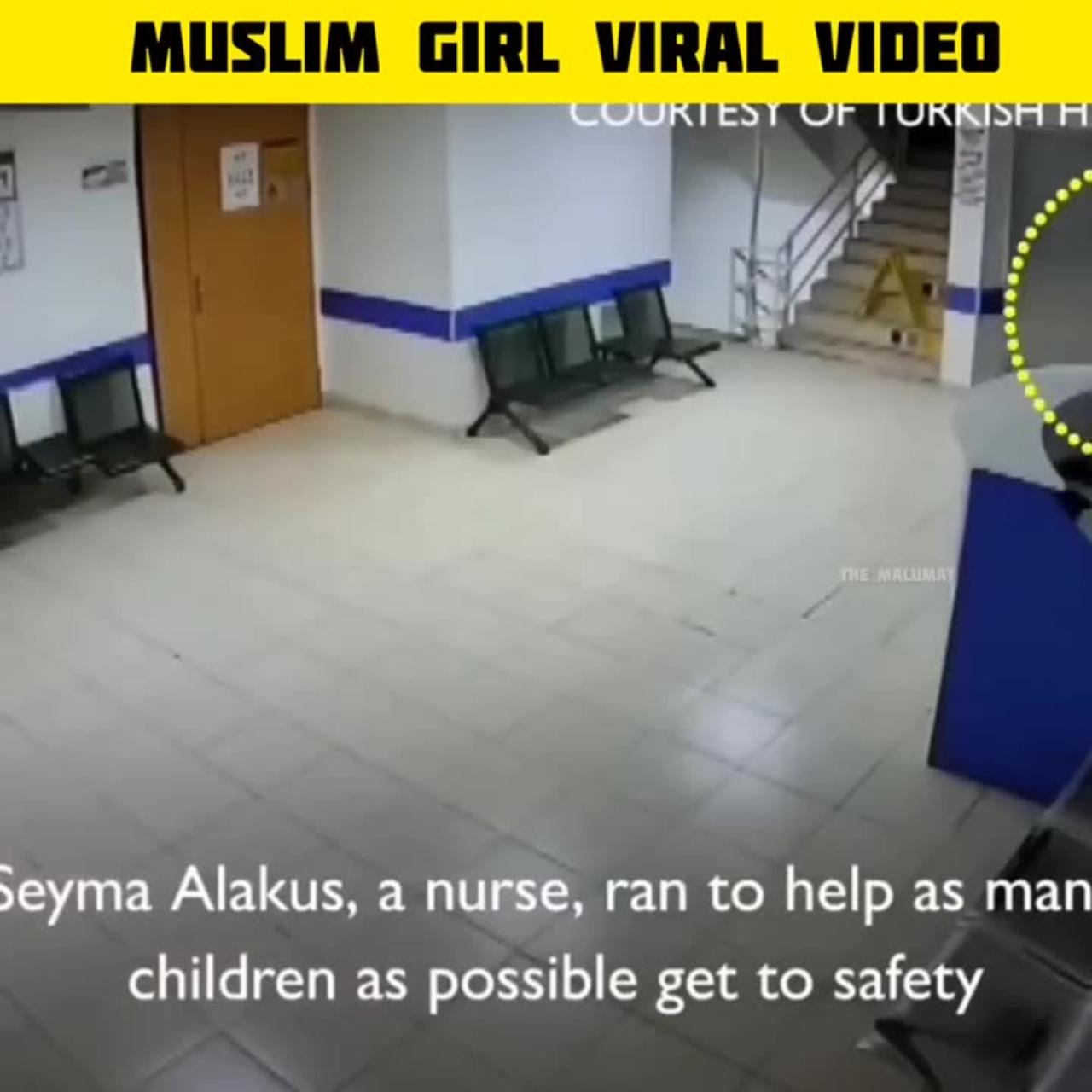 Turkey earthquake muslim girl in hospital viral video #shorts