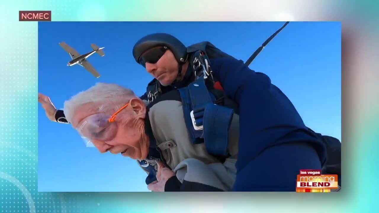 90 Yr. Jumps Out of Plane for NCMEC