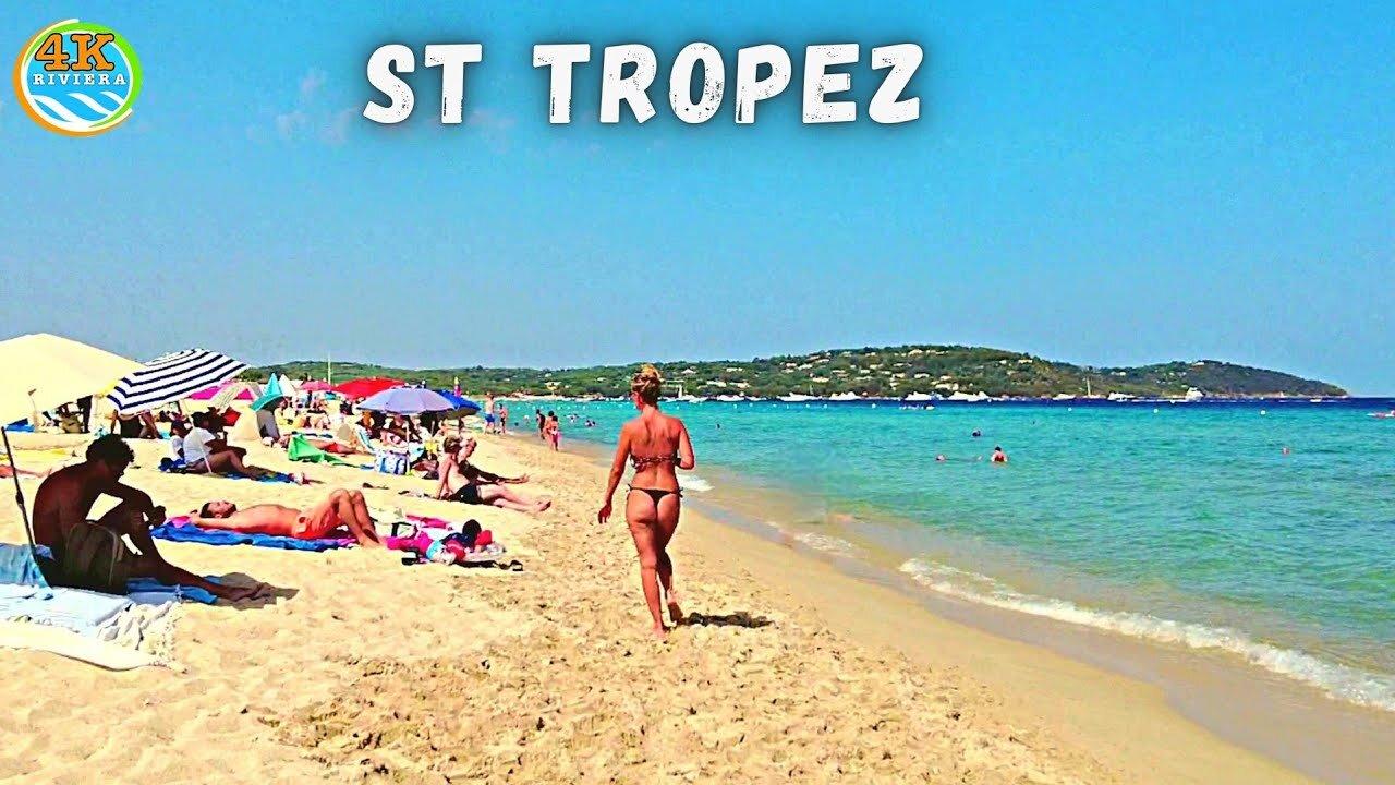 Beach Walk Saint Tropez 4K 💛 Pampelonne Beach