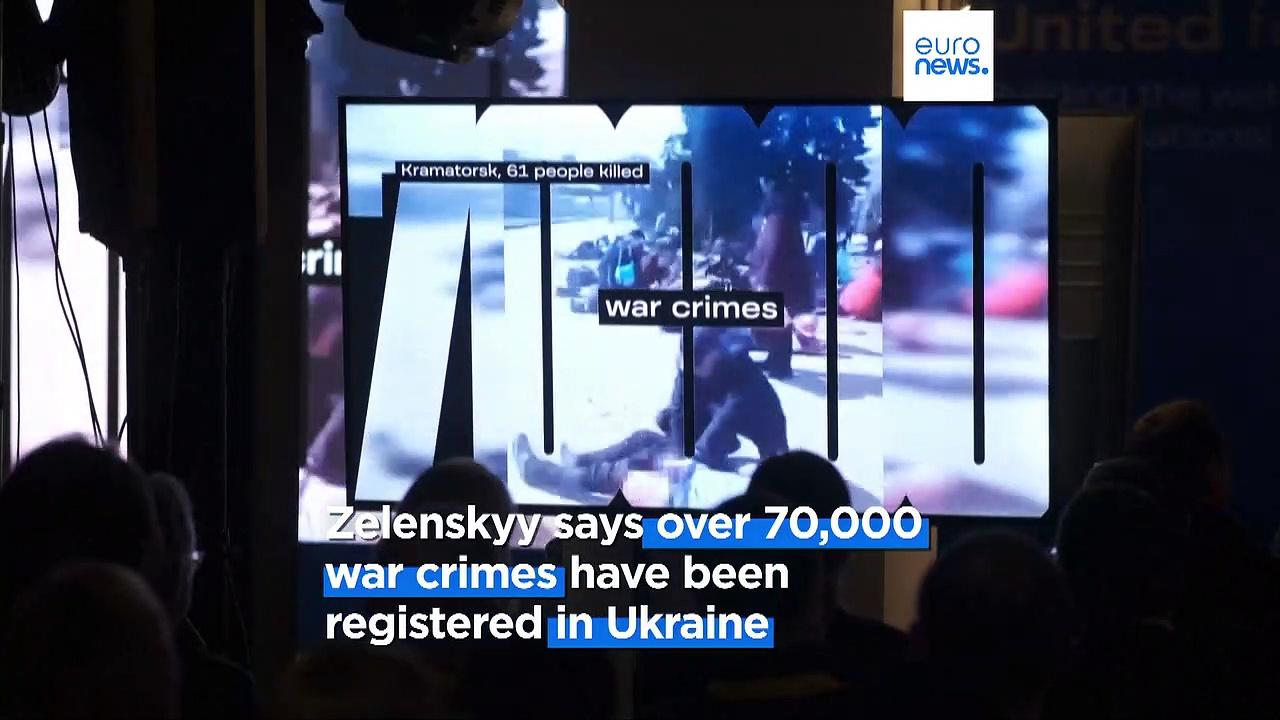 Zelenskyy says 70,000 war crimes committed in Ukraine as Kyiv moves to open ICC office