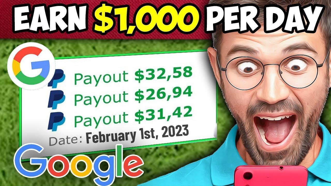Earn $1,008.17 Using THIS FREE Google Trick! (Make Money Online From Home 2023)