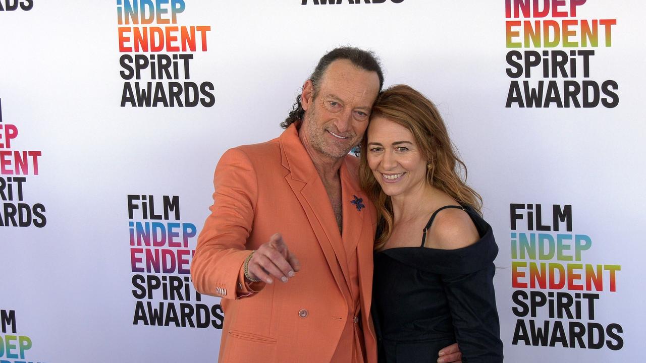 Troy Kotsur and Deanne Bray Kotsur 2023 Film Independent Spirit Awards Blue Carpet
