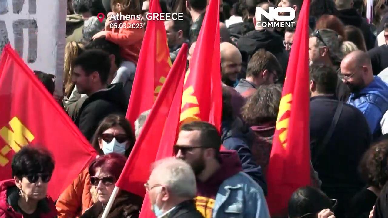 Thousands demonstrate across Greece to demand justice for victims of train crash