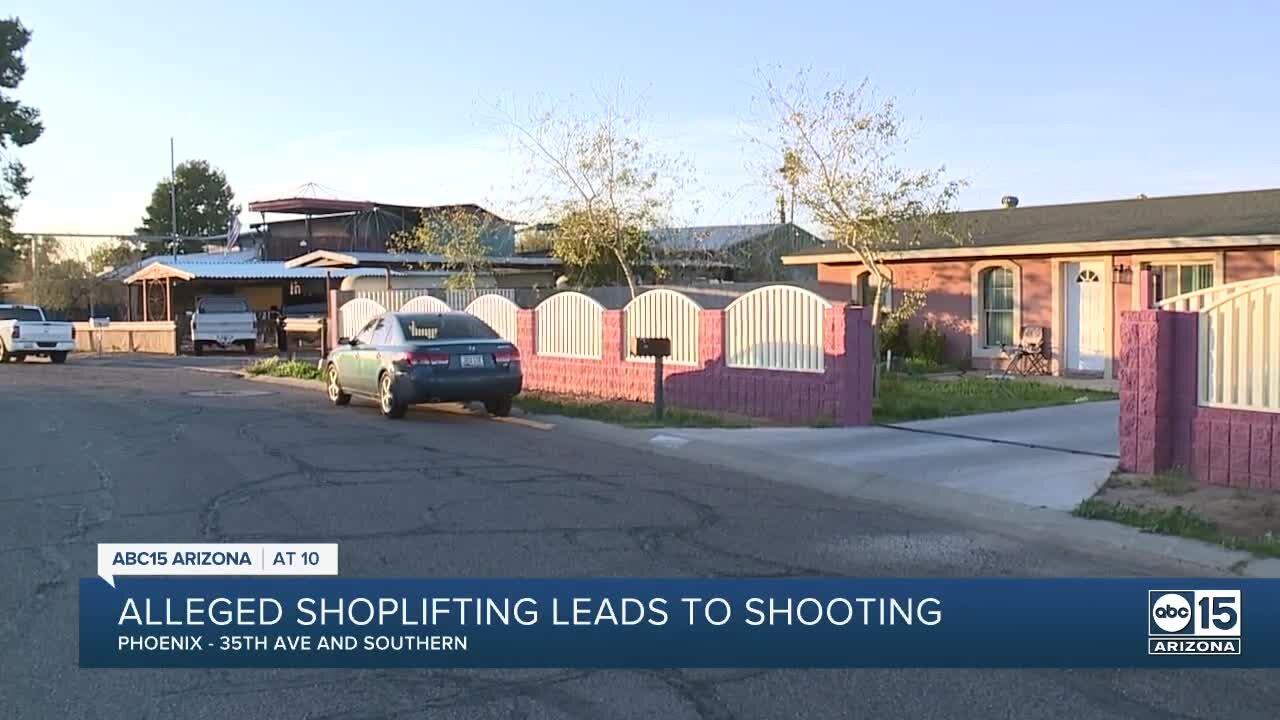 Alleged shoplifting leads to Phoenix police shooting