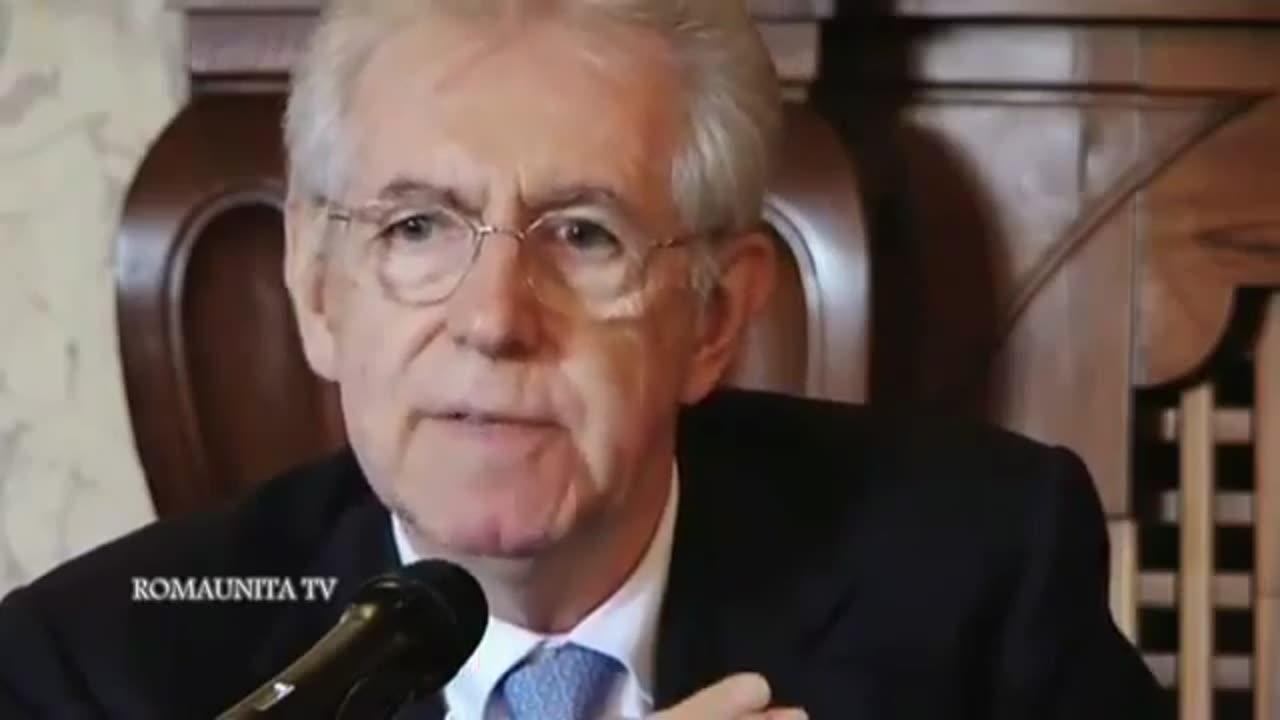 Mario Monti afferma che l'Europa ha bisogno della crisi economica