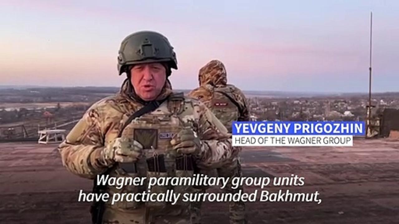 Wagner chief says Ukraine's Bakhmut 'practically surrounded'