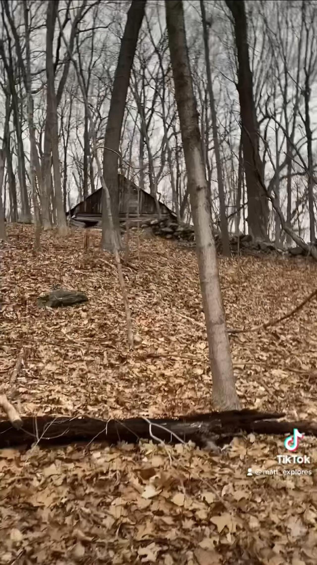 Creepy Blair witch house discovered in the woods