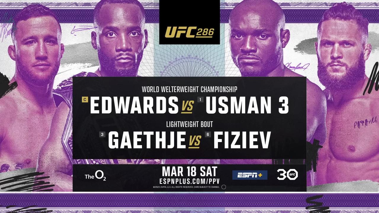 UFC 286 OFFICIAL TRAILER - Leon Edwards vs Kamaru Usman 3 A Stacked Card From The O2  March 18.