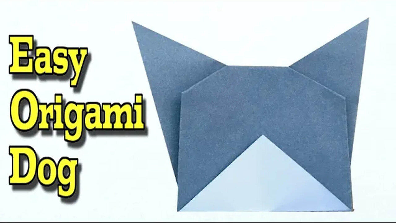 How to make an easy Origami Dog One News Page VIDEO
