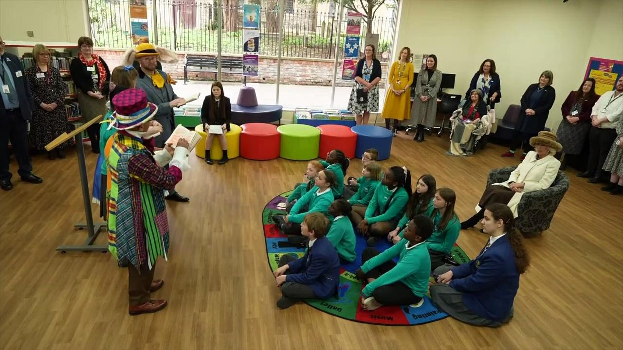 King and Queen Consort visit Colchester Library