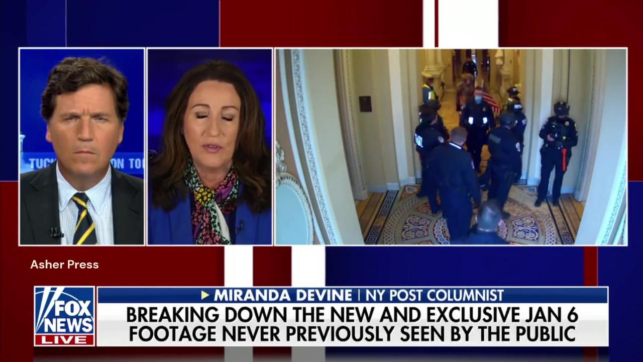 Tucker Carlson: Jan 6 Footage Reveals Capitol Police Acted as Tour Guides for 'QAnon Shaman'
