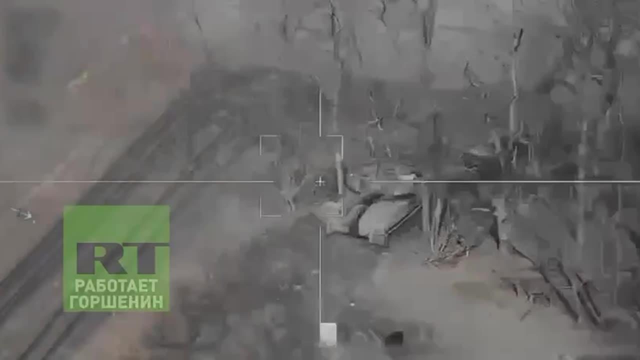 RAF Lancet drone destroys U.S Ukrainian M109 Mobile Howitzer