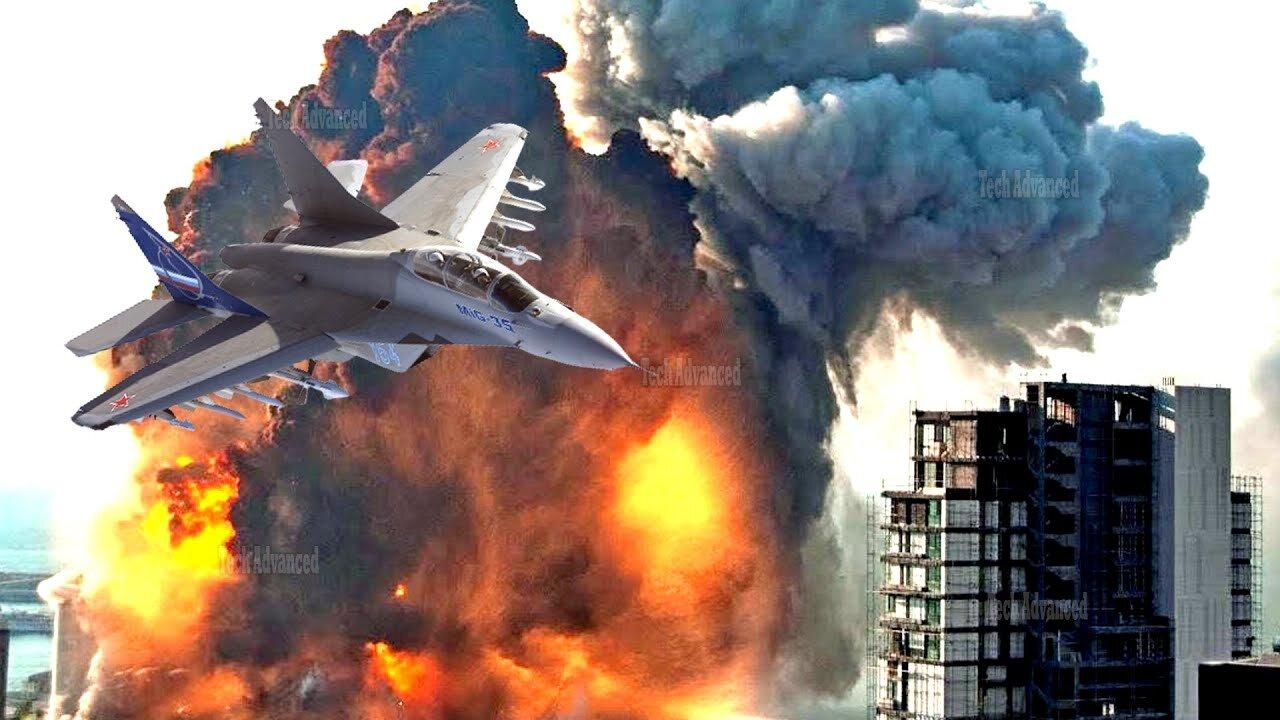 MASSIVE FIRE ‼️ Mikoyan MiG-35 Jet Show Crazy Abilities
