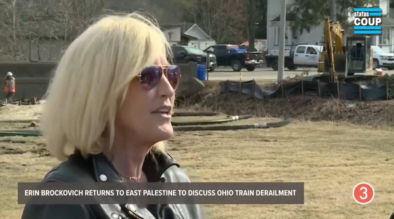 Erin Brockovich Flagged as TERRORIST THREAT for East Palestine Activism by DHS, Ohio Law Enforcement