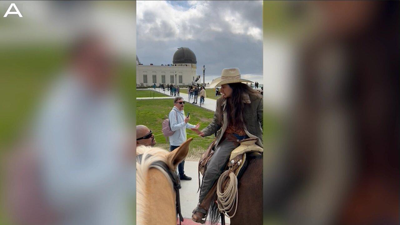 Male ‘Karen’ Confronts Latino Horse Riders At Los Angles Observatory